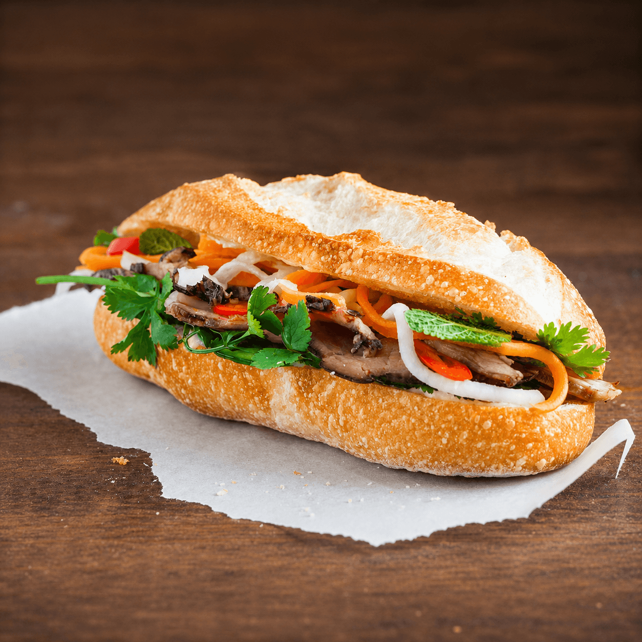 Banh mi Char Siu