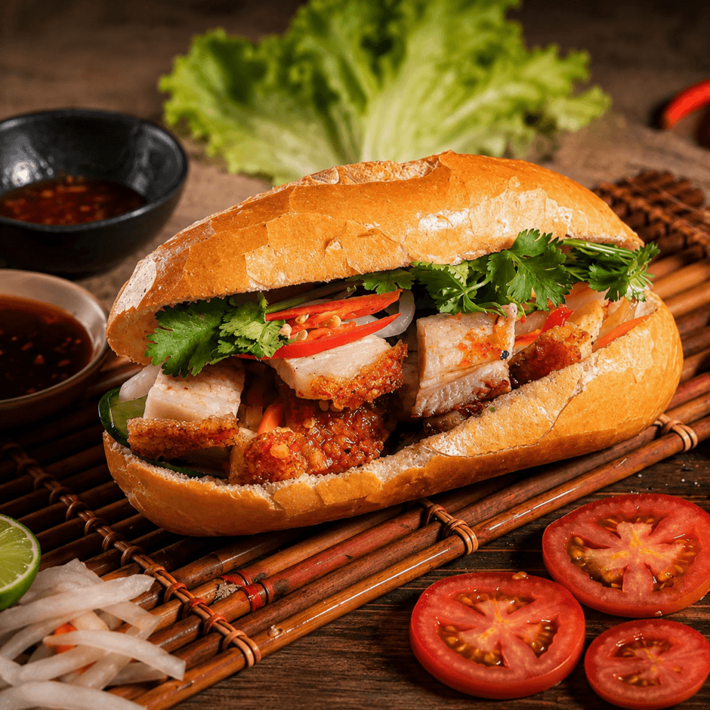 Banh Mi paahdettua rapea possua